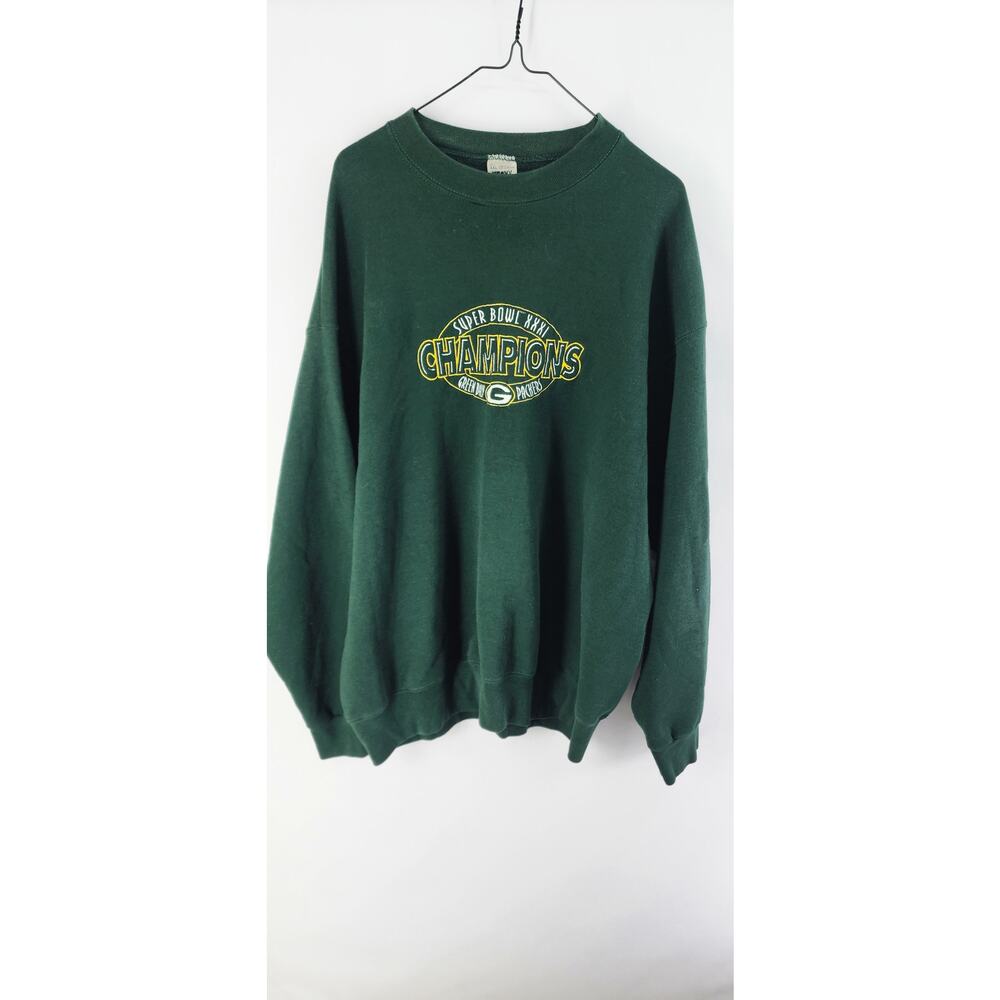 Vintage Green Bay Packers Super Bowl XXXI 1997 Champions Sweatshirt Size XXL